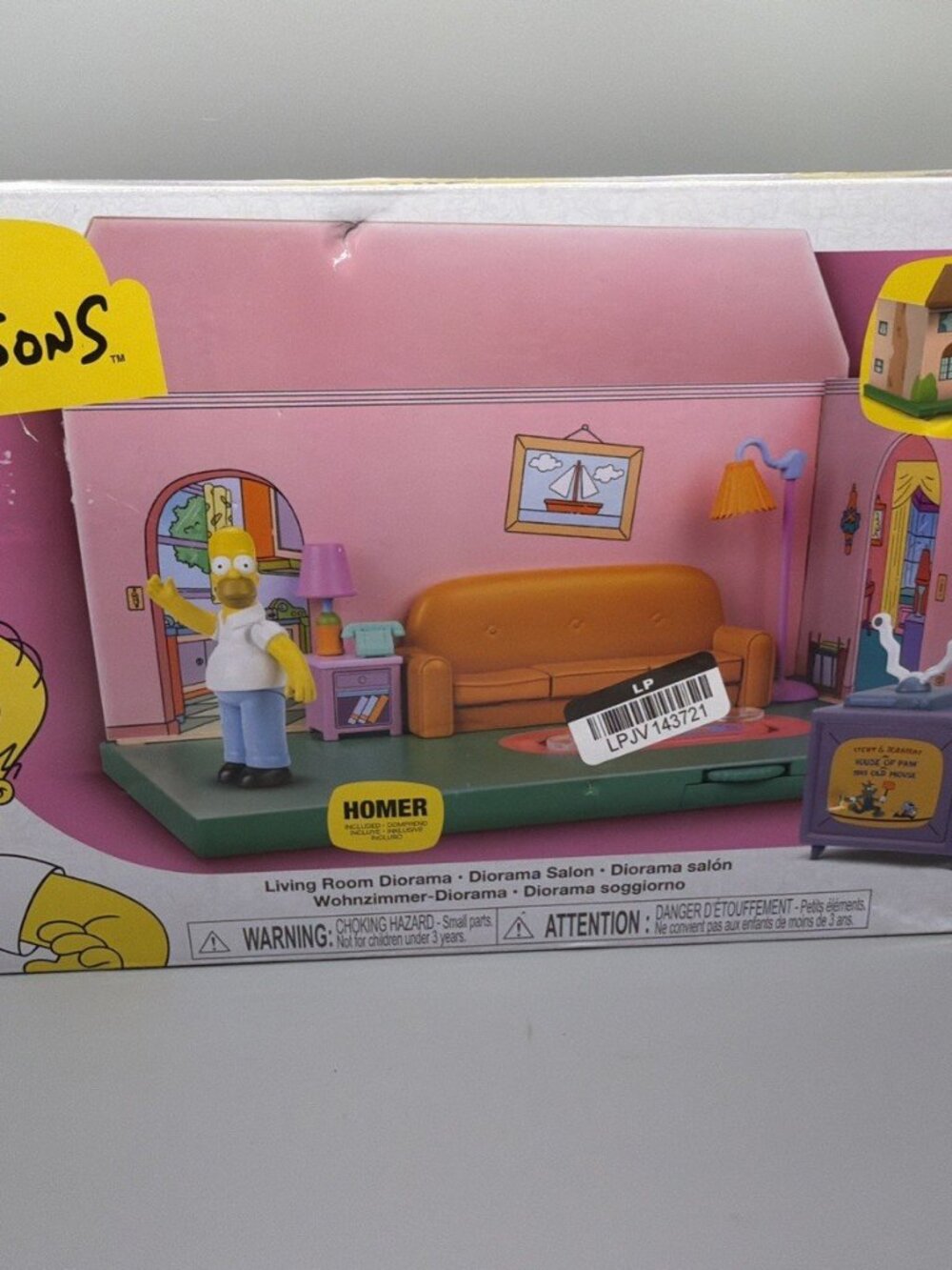 2024 JAKKS Pacific, The Simpsons: Homer, Living Room Diorama NIP (#1)